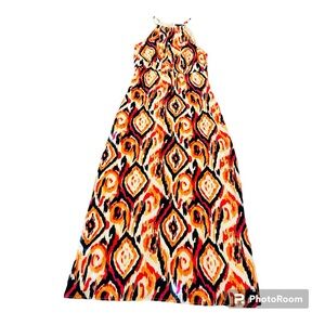 Ann Taylor High Neck Maxi Dress Size 8